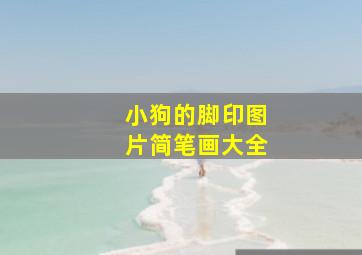 小狗的脚印图片简笔画大全