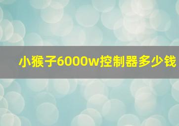 小猴子6000w控制器多少钱