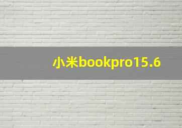 小米bookpro15.6