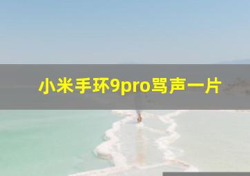 小米手环9pro骂声一片