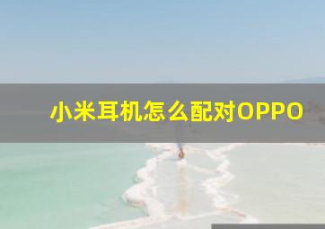 小米耳机怎么配对OPPO