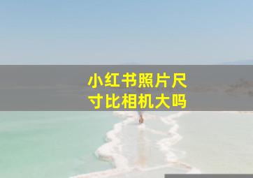 小红书照片尺寸比相机大吗