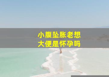 小腹坠胀老想大便是怀孕吗