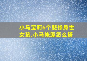 小马宝莉6个悲惨身世女孩,小马帐篷怎么搭