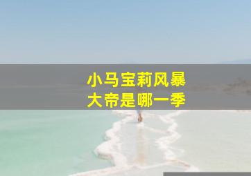 小马宝莉风暴大帝是哪一季