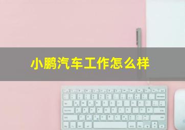 小鹏汽车工作怎么样