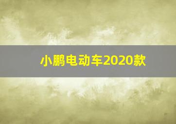 小鹏电动车2020款