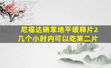 尼福达硝苯地平缓释片2几个小时内可以吃第二片