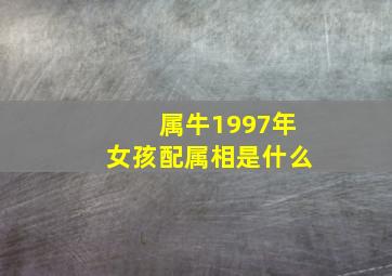 属牛1997年女孩配属相是什么