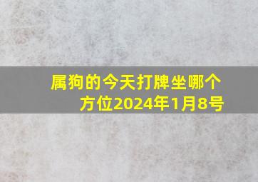 属狗的今天打牌坐哪个方位2024年1月8号