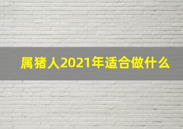 属猪人2021年适合做什么