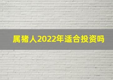 属猪人2022年适合投资吗