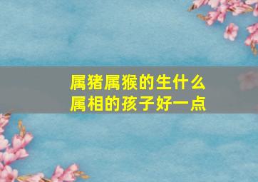 属猪属猴的生什么属相的孩子好一点