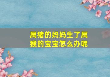 属猪的妈妈生了属猴的宝宝怎么办呢