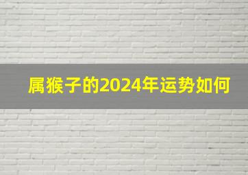 属猴子的2024年运势如何