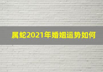 属蛇2021年婚姻运势如何