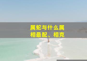 属蛇与什么属相最配、相克