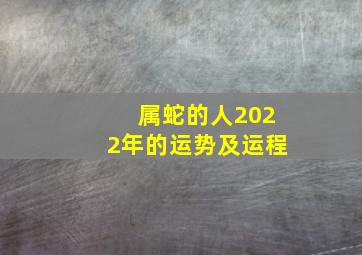 属蛇的人2022年的运势及运程