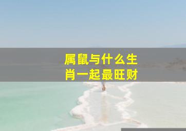 属鼠与什么生肖一起最旺财