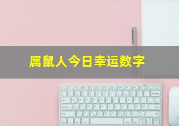 属鼠人今日幸运数字