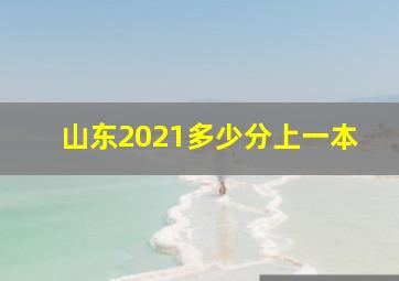 山东2021多少分上一本