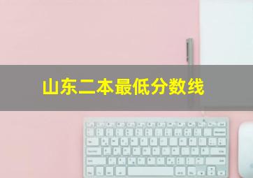 山东二本最低分数线