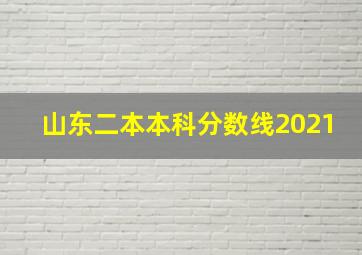 山东二本本科分数线2021