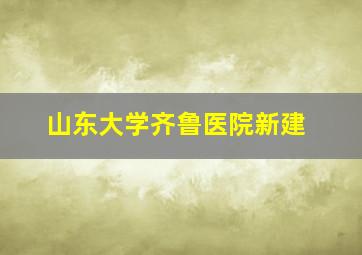 山东大学齐鲁医院新建