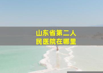 山东省第二人民医院在哪里