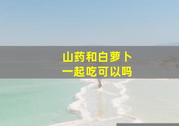 山药和白萝卜一起吃可以吗