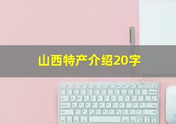 山西特产介绍20字