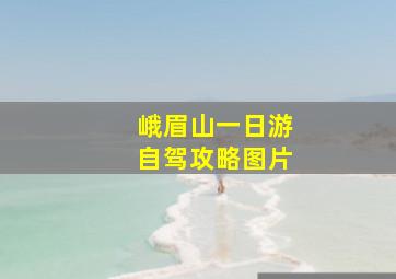 峨眉山一日游自驾攻略图片