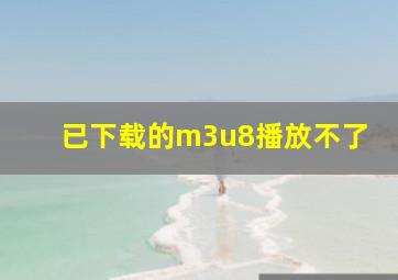 已下载的m3u8播放不了