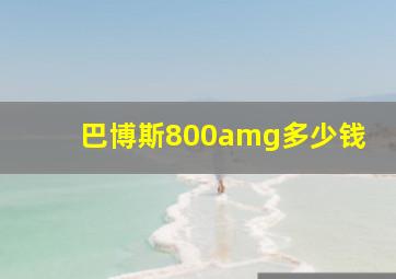 巴博斯800amg多少钱