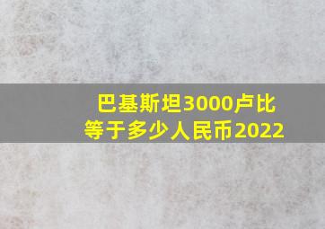 巴基斯坦3000卢比等于多少人民币2022