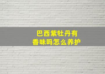 巴西紫牡丹有香味吗怎么养护