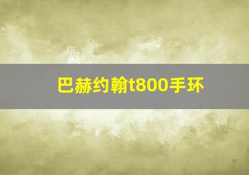 巴赫约翰t800手环