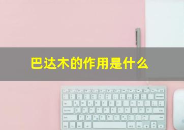 巴达木的作用是什么