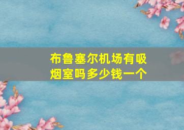 布鲁塞尔机场有吸烟室吗多少钱一个