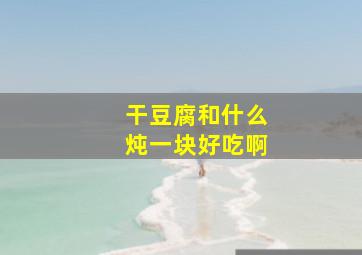 干豆腐和什么炖一块好吃啊