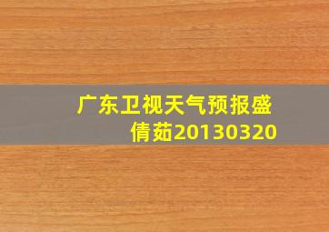 广东卫视天气预报盛倩茹20130320