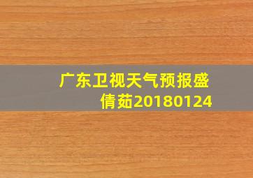 广东卫视天气预报盛倩茹20180124