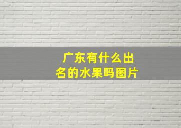 广东有什么出名的水果吗图片