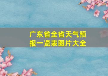 广东省全省天气预报一览表图片大全