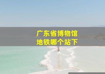 广东省博物馆地铁哪个站下