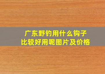 广东野钓用什么钩子比较好用呢图片及价格