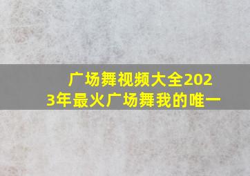 广场舞视频大全2023年最火广场舞我的唯一