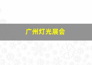 广州灯光展会