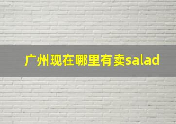 广州现在哪里有卖salad