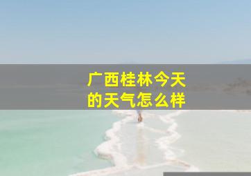 广西桂林今天的天气怎么样